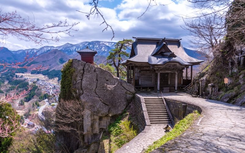 Amazing Yamagata mountain temple
