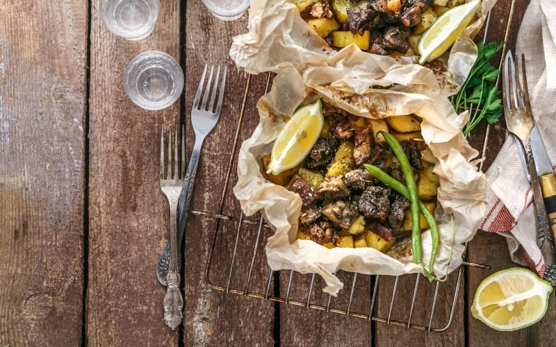 Traditional Greek kleftiko